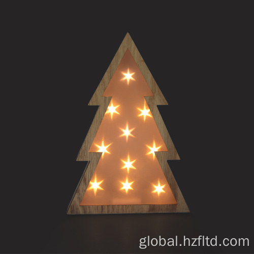 Christmas Tree for Decor Wooden Christmas Tree with Star Shape for Decoration Supplier